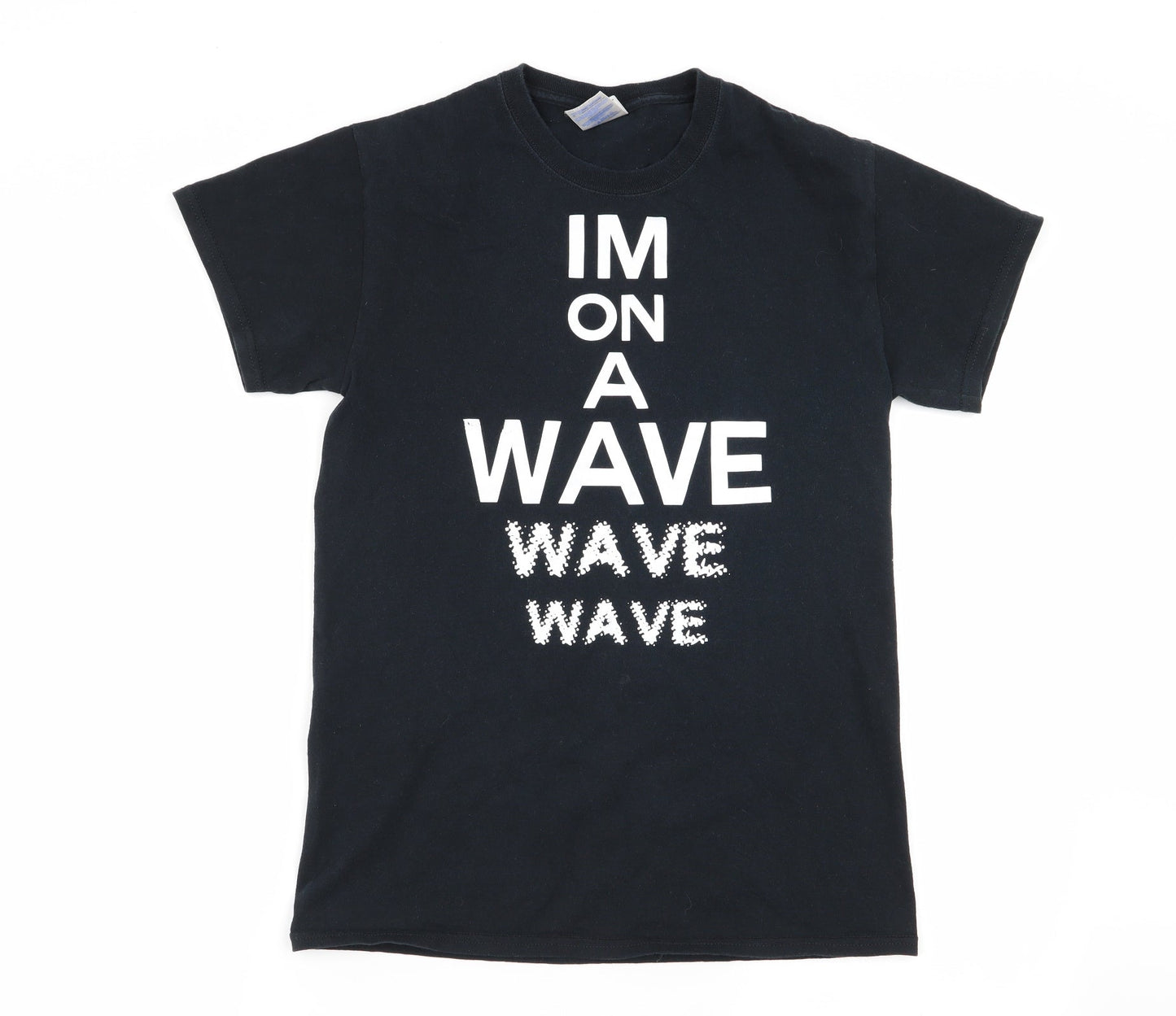 Gildan Mens Black    T-Shirt Size S