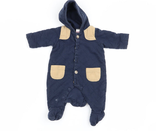 Baby Boys Blue   Babygrow One-Piece Size Newborn