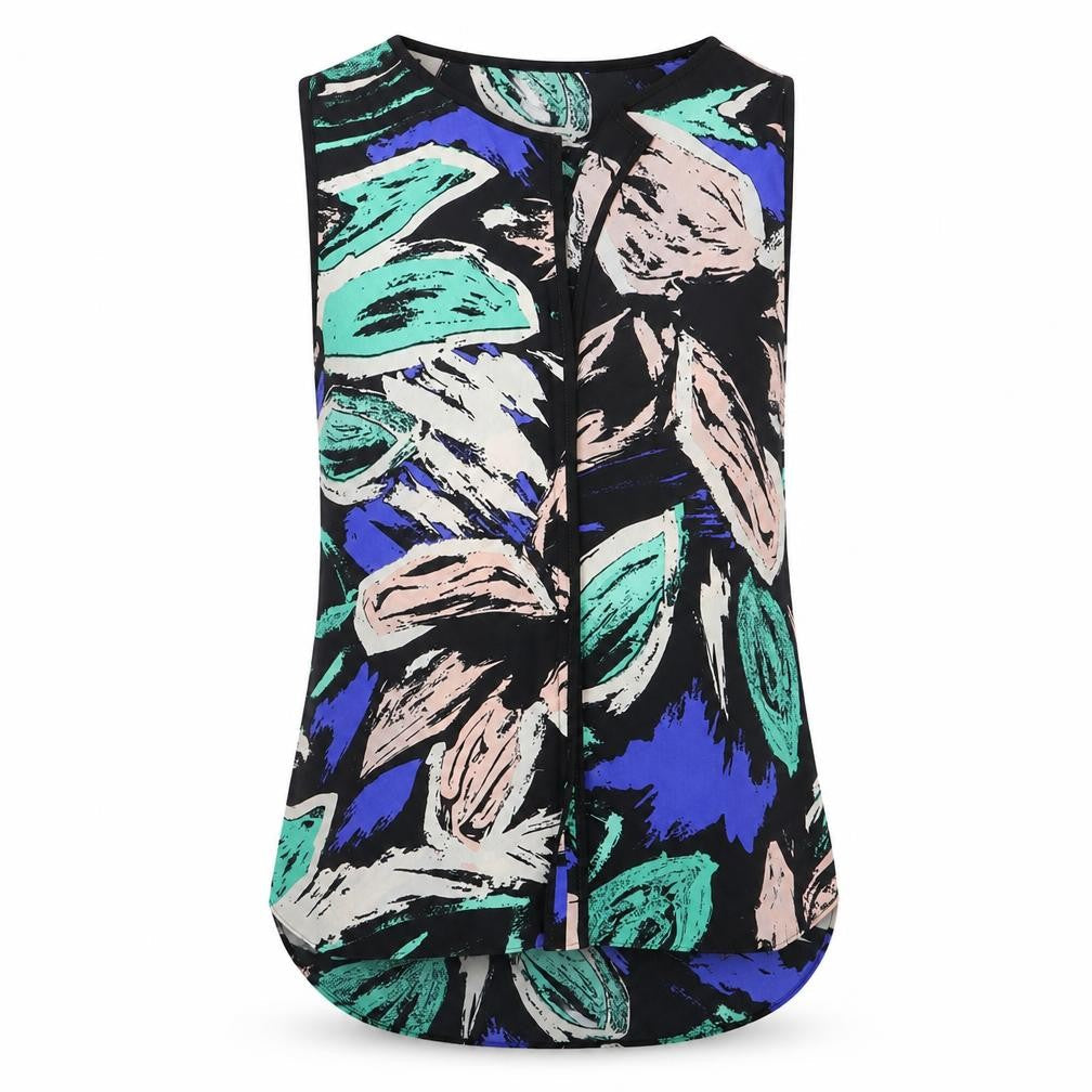 Papaya Womens Multicoloured Geometric  Basic Blouse Size 10