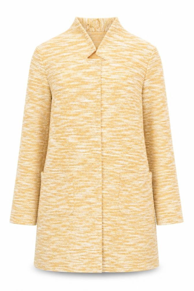 Nutmeg Womens Yellow   Overcoat Coat Size 10