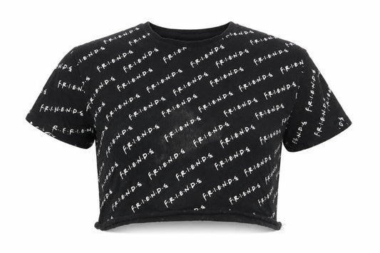 Asda George Girls Black Geometric  Basic T-Shirt Size 10-11 Years  - friends