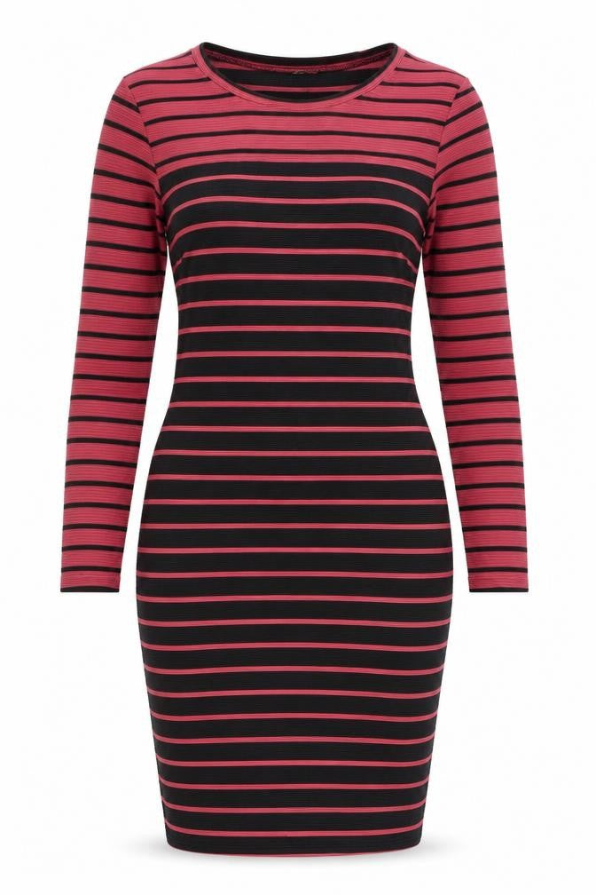 H&M Womens Multicoloured Striped  Fit & Flare  Size 8