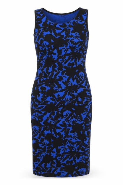 Select Womens Blue Floral  Fit & Flare  Size 8