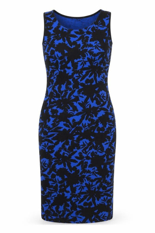 Select Womens Blue Floral  Fit & Flare  Size 8