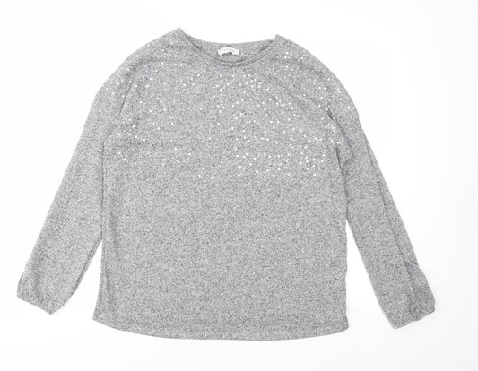 Papaya Womens Grey   Pullover Jumper Size 14