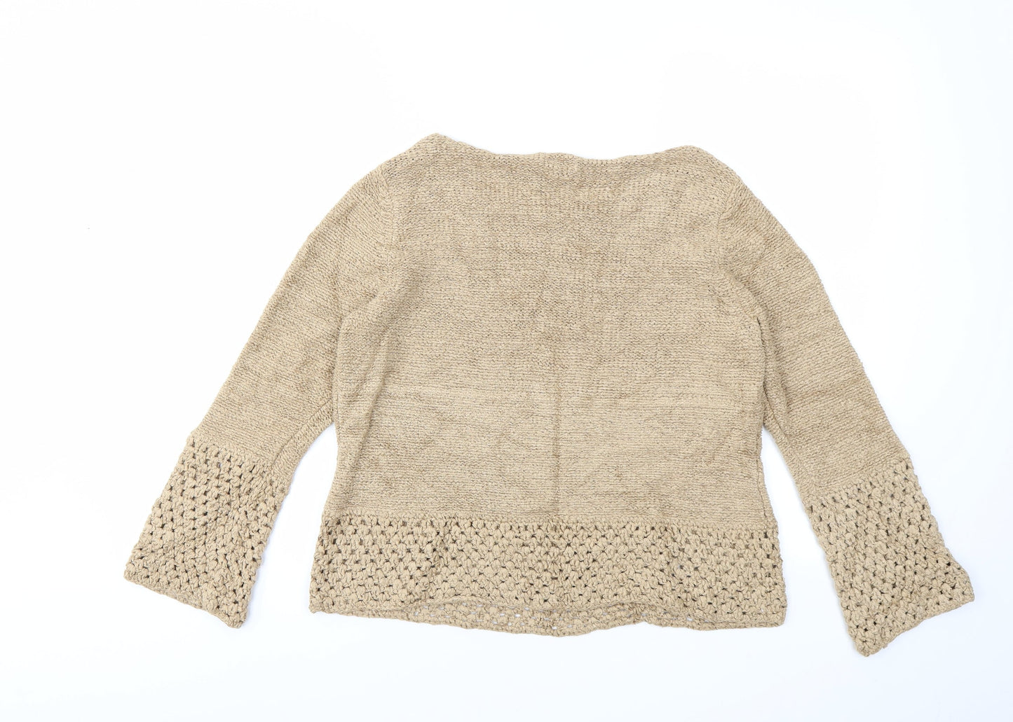 M&S Womens Beige   Pullover Jumper Size L