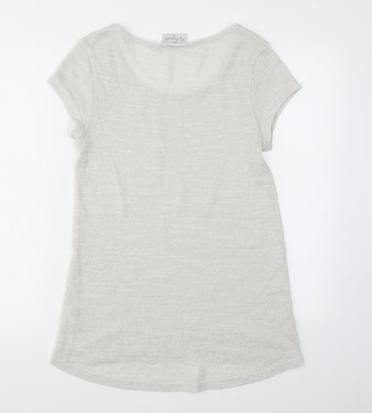 Next Womens Grey   Basic T-Shirt Size 10