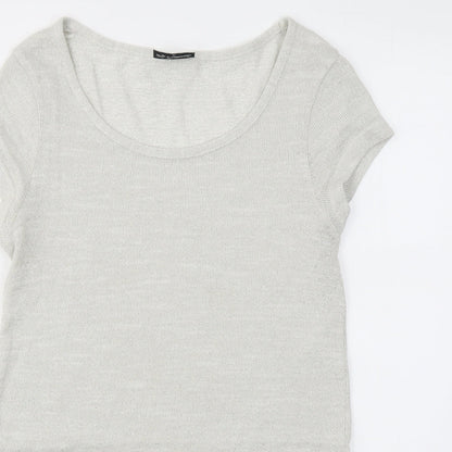 Next Womens Grey   Basic T-Shirt Size 10