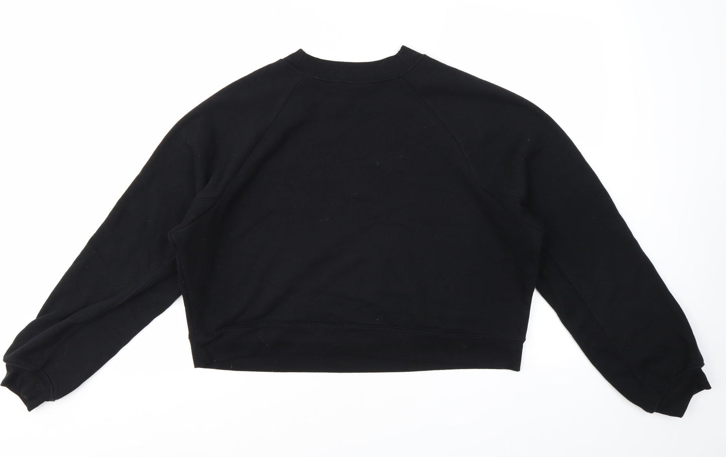 Preworn Womens Black Geometric  Pullover Sweatshirt Size M