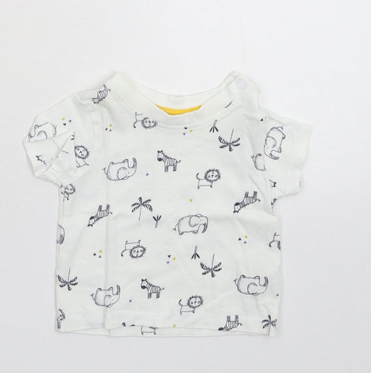 Matalan Baby White   Basic T-Shirt Size 0-3 Months