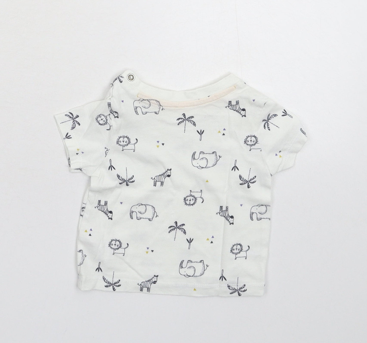 Matalan Baby White   Basic T-Shirt Size 0-3 Months