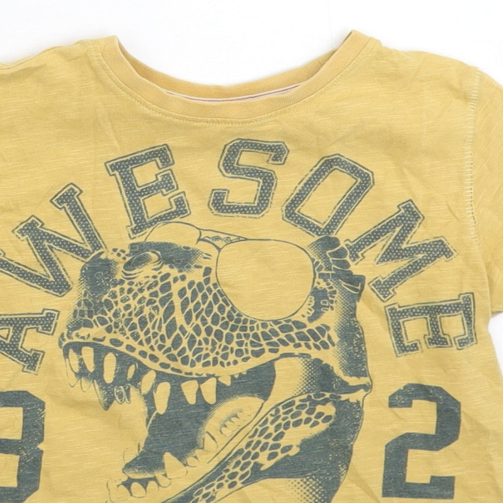 NEXT Boys Yellow   Basic T-Shirt Size 5 Years