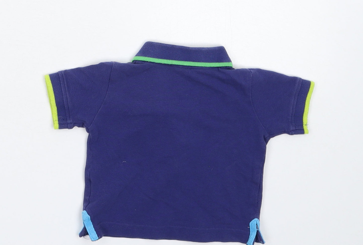 Blue Zoo Baby Blue   Basic Polo Size 0-3 Months