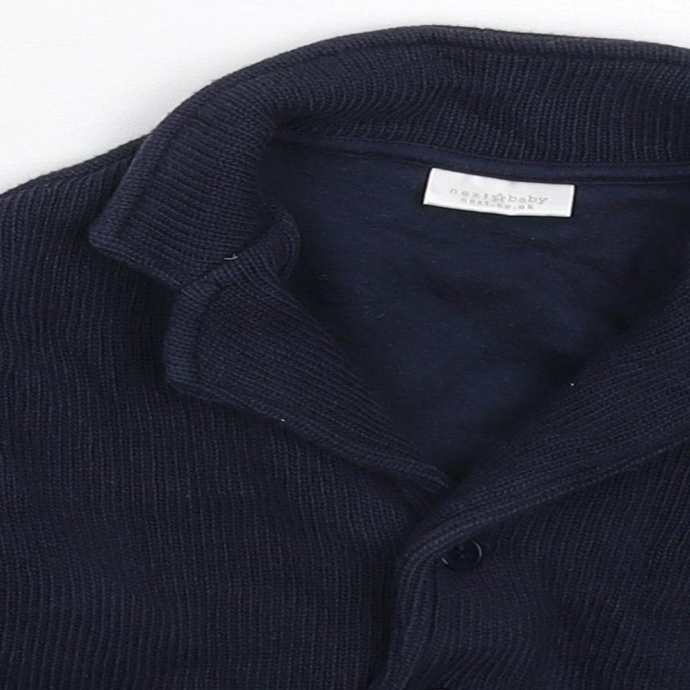 NEXT Boys Blue  Knit Jacket Blazer Size 6-9 Months