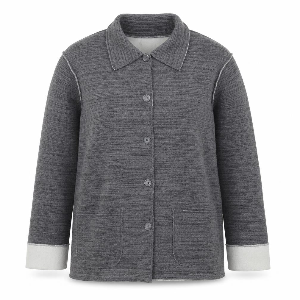 Joie de Vivre Womens Grey  Fleece Jacket  Size M