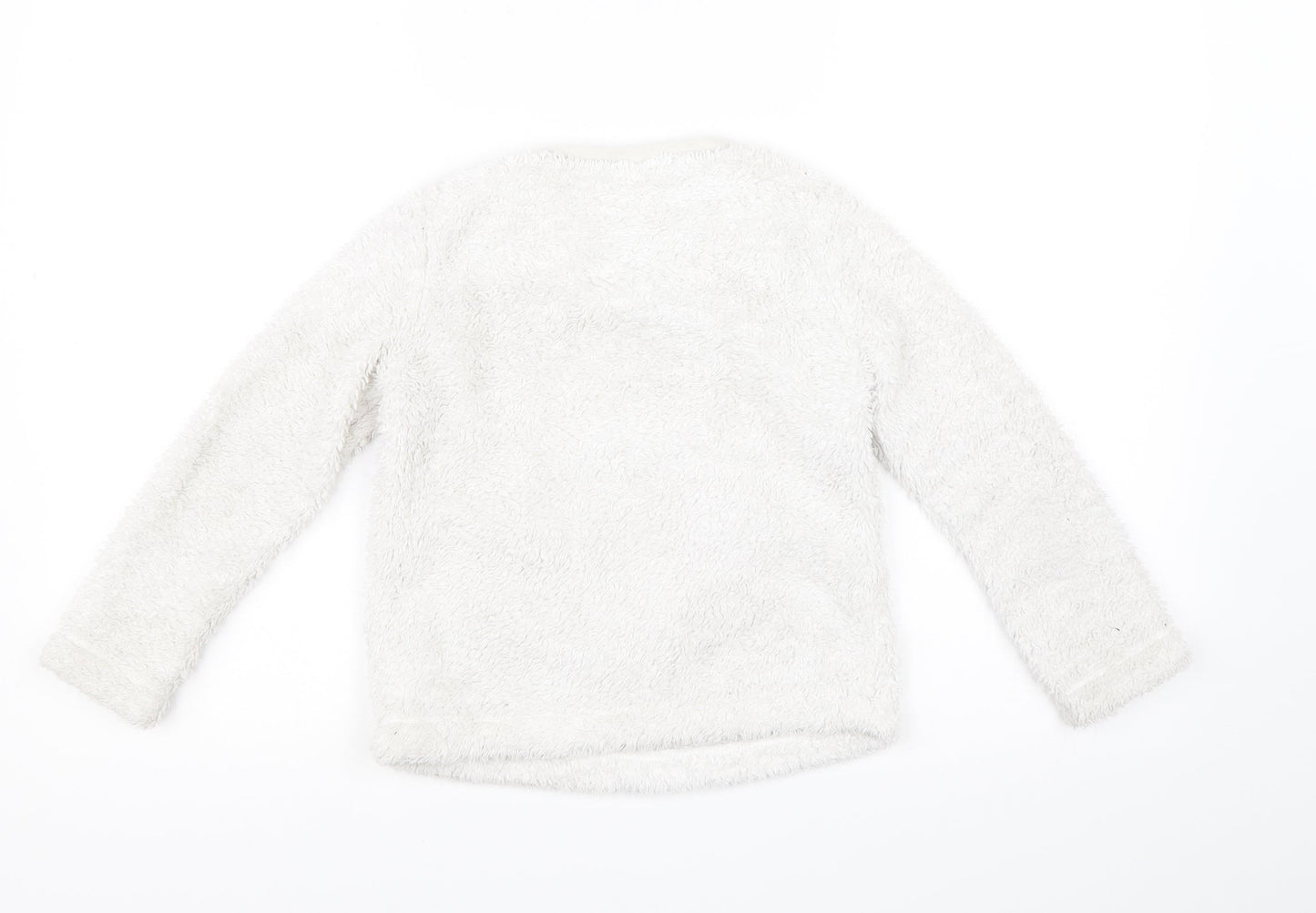 George Girls White Solid  Top Pyjama Top Size 6-7 Years