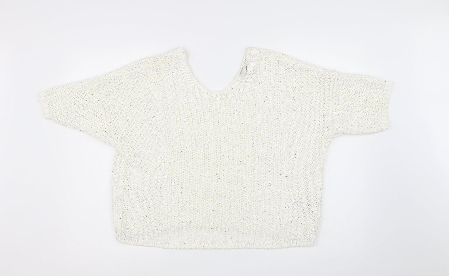 NEXT Womens White   Pullover Jumper Size M
