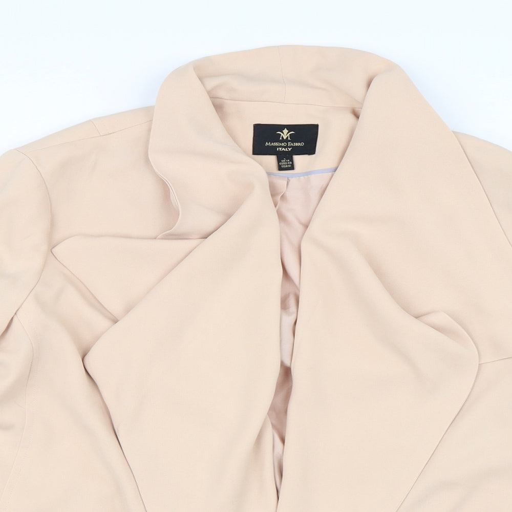 Massimo Fabbro Womens Beige   Jacket  Size 14