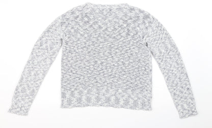 M&Co Womens Grey   Pullover Jumper Size 14