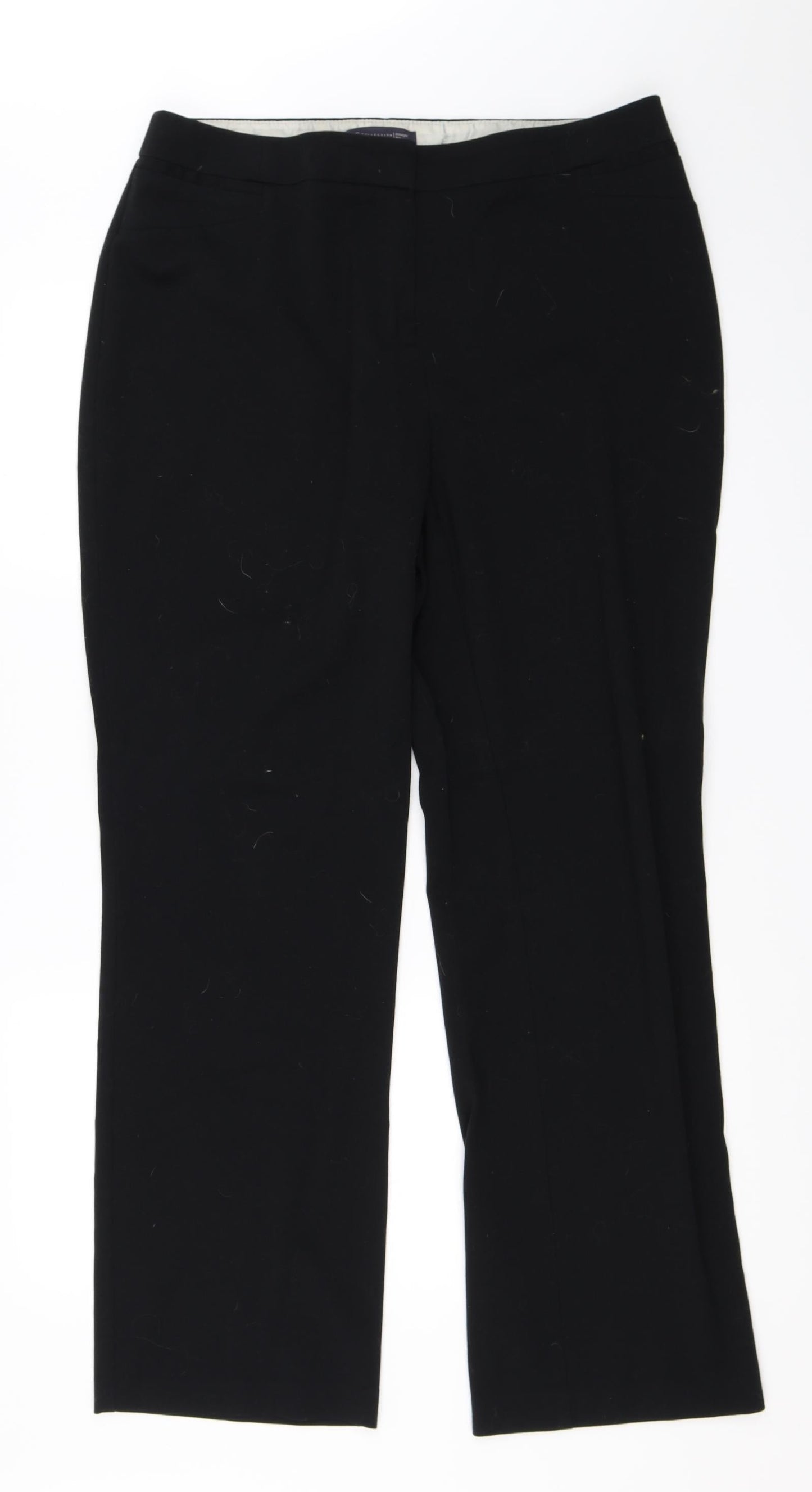 Marks and Spencer Womens Black   Trousers  Size 14 L30 in