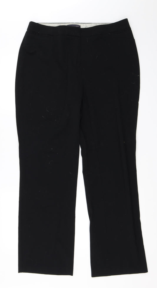 Marks and Spencer Womens Black   Trousers  Size 14 L30 in