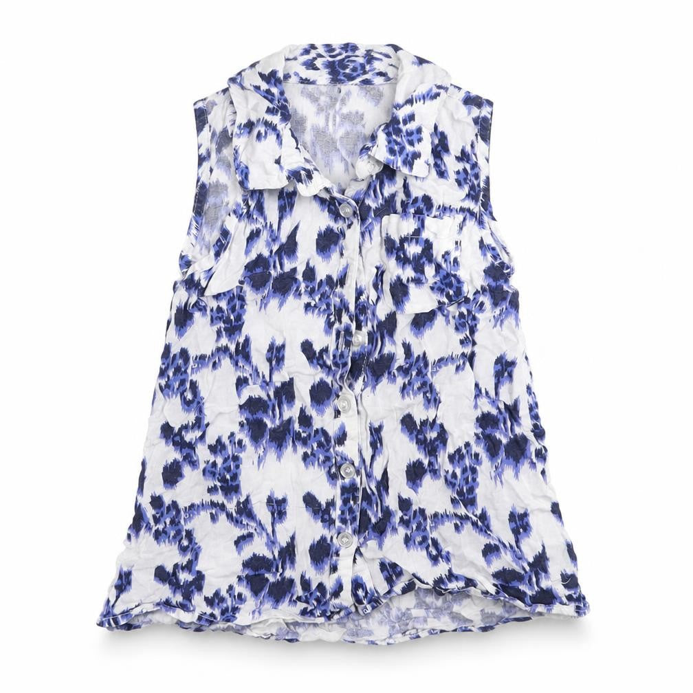 F&F Girls Blue   Basic Button-Up Size 3-4 Years