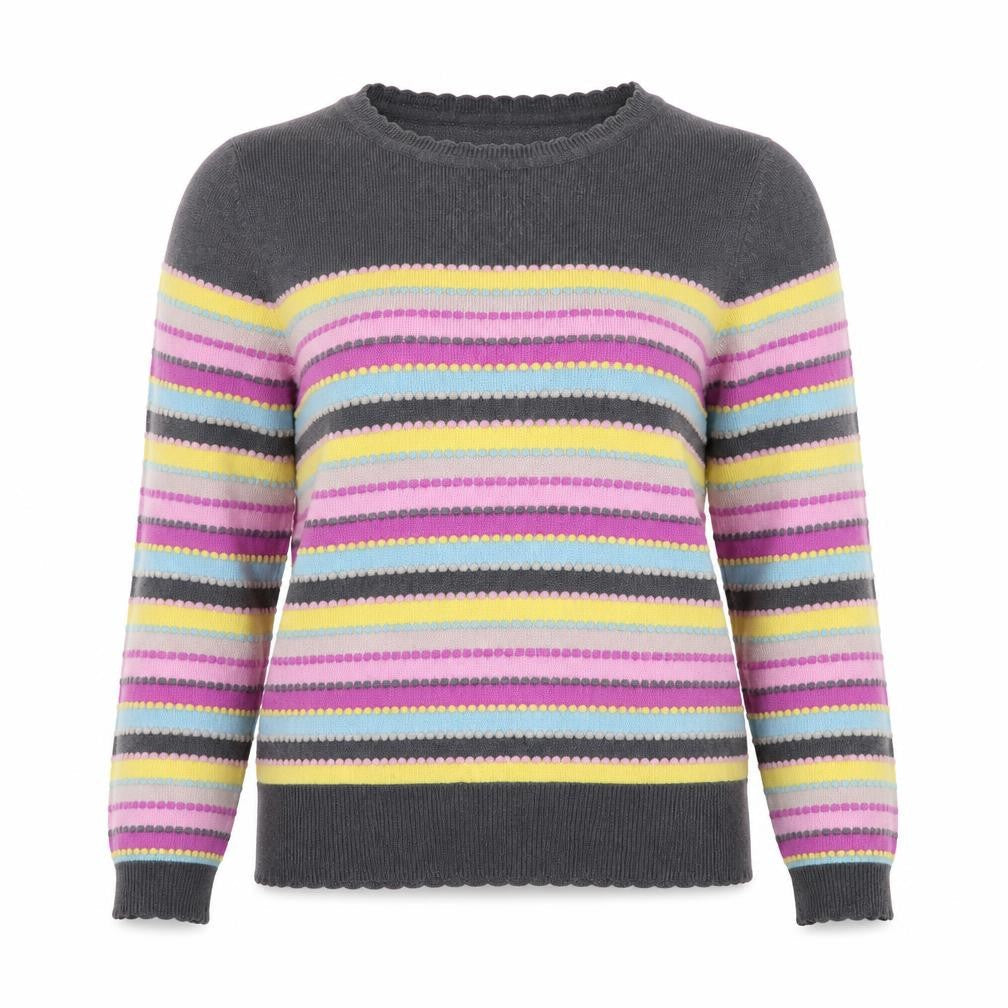 Monsoon Womens Multicoloured Striped  Pullover Jumper Size S