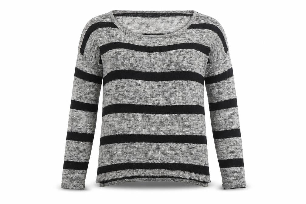 Atmosphere Womens Grey Striped  Pullover Jumper Size 10
