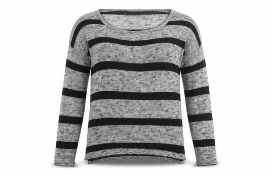 Atmosphere Womens Grey Striped  Pullover Jumper Size 10