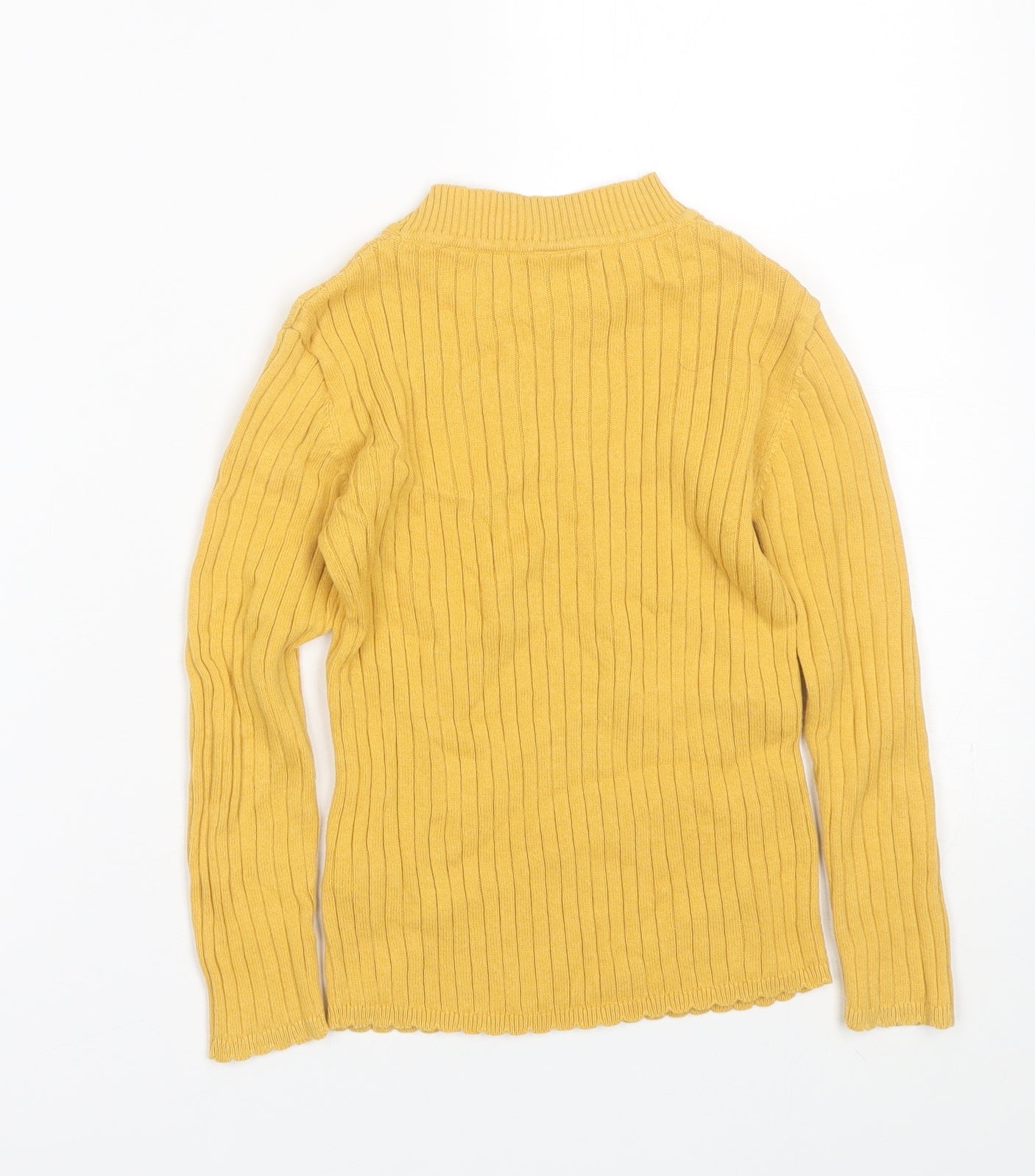 TU Girls Yellow   Basic T-Shirt Size 5-6 Years