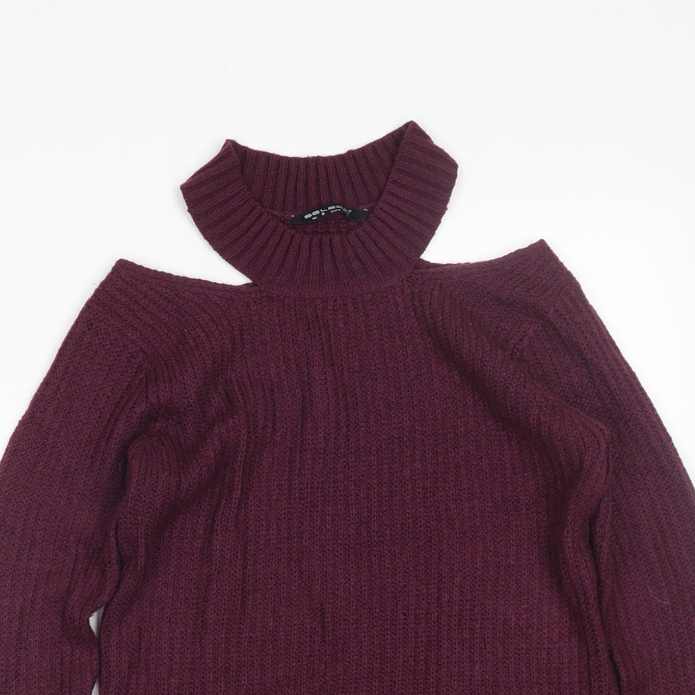 Select Womens Purple   Pullover Jumper Size 8