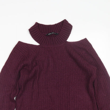 Select Womens Purple   Pullover Jumper Size 8