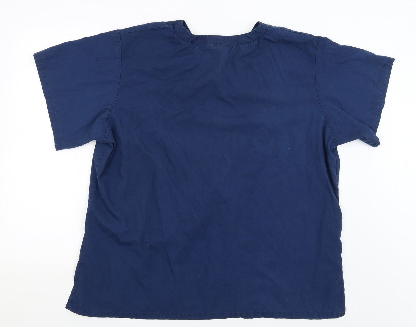 Alexandra Womens Blue   Basic T-Shirt Size XL