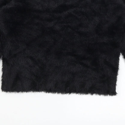 Divided Womens Black   Pullover Jumper Size M