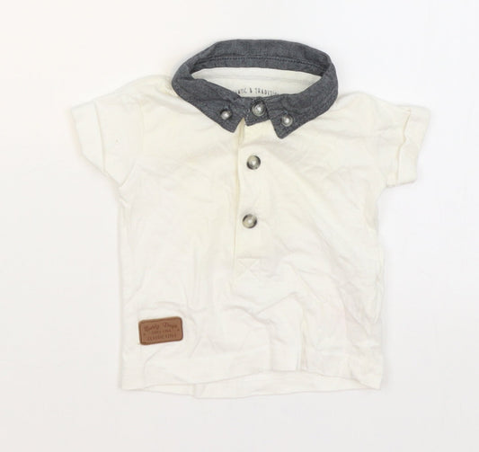 Early Days Baby White   Basic T-Shirt Size 0-3 Months