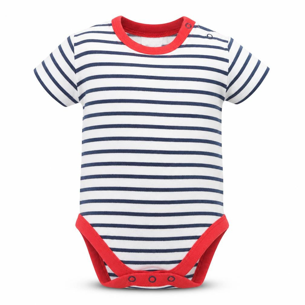 Next Baby White Striped  Romper One-Piece Size 6-9 Months