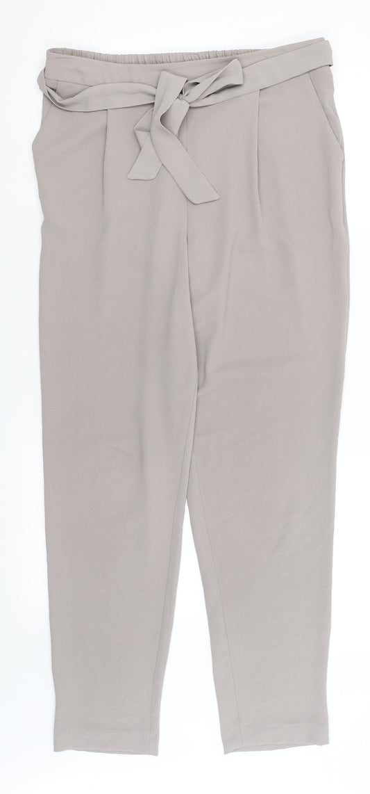 M&Co Womens Grey   Trousers  Size 12 L29 in
