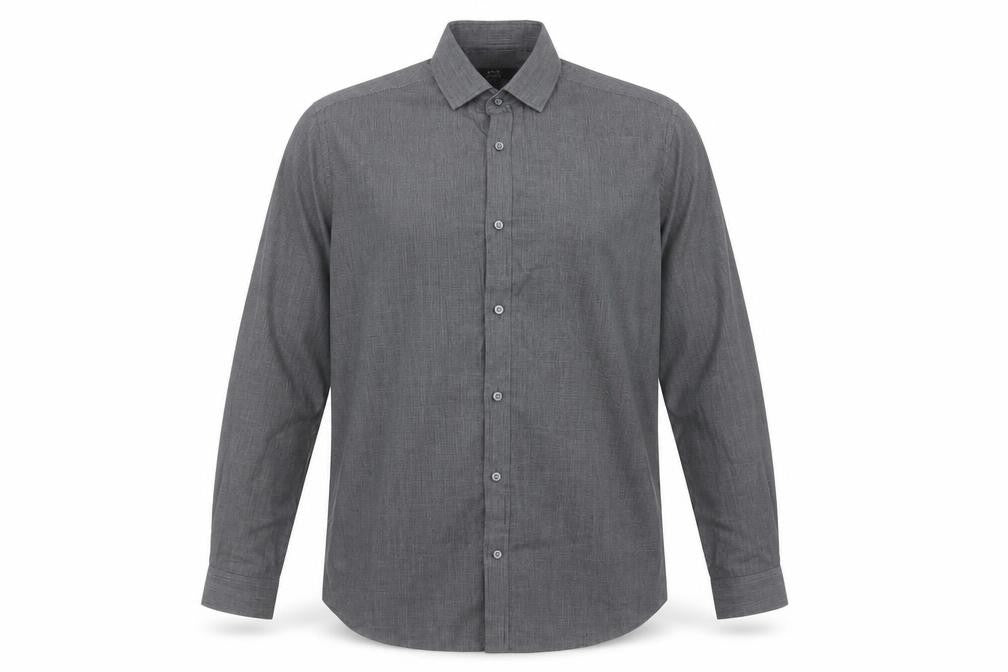 George Mens Black Check   Button-Up Size 15.5