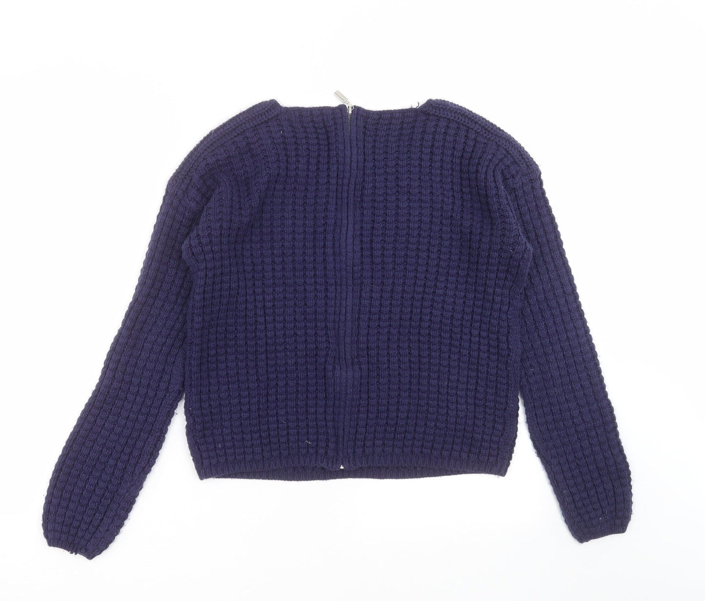 New Look Womens Blue  Knit Pullover Jumper Size 10