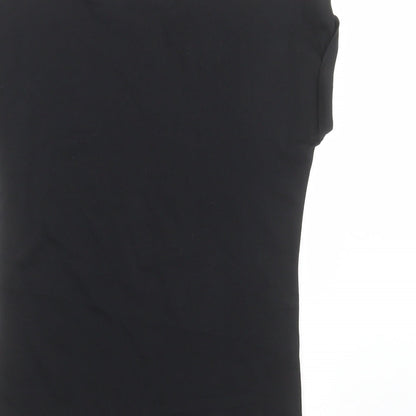 Tu Girls Black   Basic T-Shirt Size 9 Years  - Santa Squad