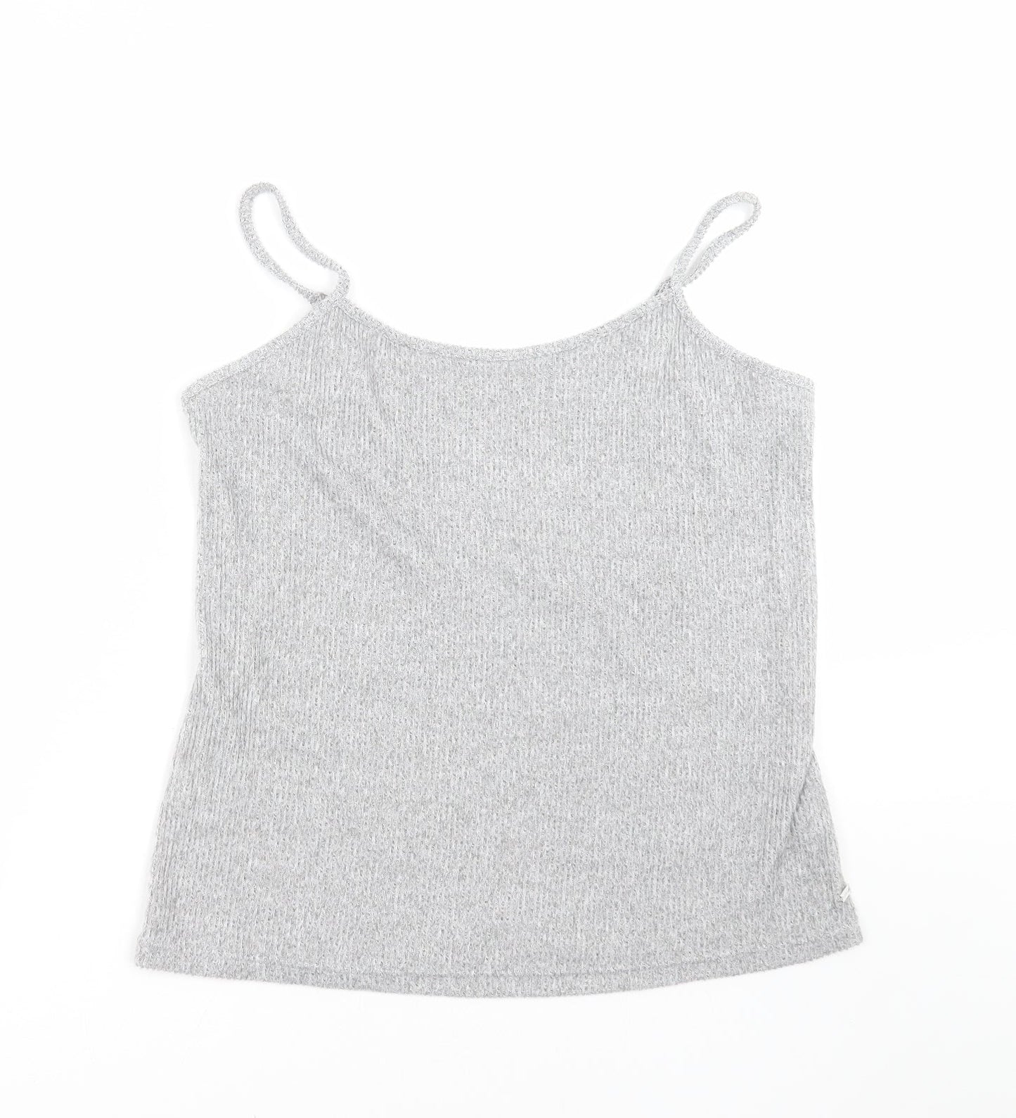 F&F Womens Grey Striped  Camisole T-Shirt Size L