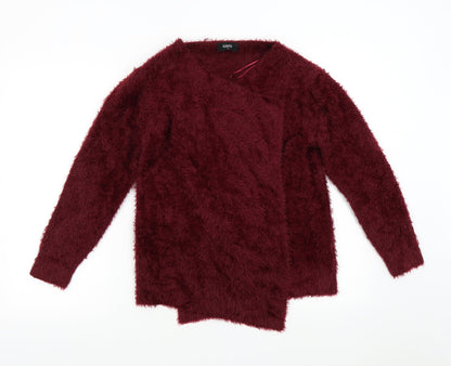 Klass Womens Red   Cardigan Jumper Size M