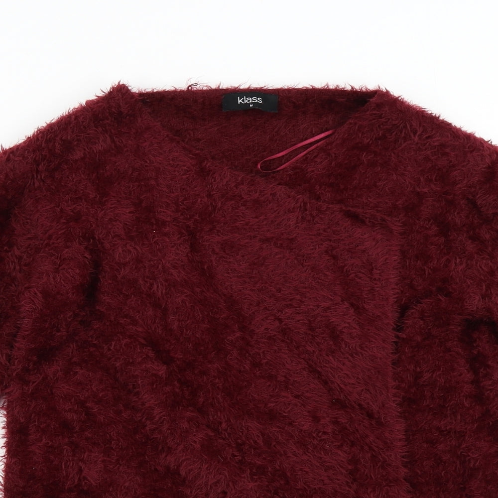 Klass Womens Red   Cardigan Jumper Size M