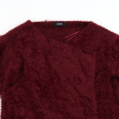 Klass Womens Red   Cardigan Jumper Size M