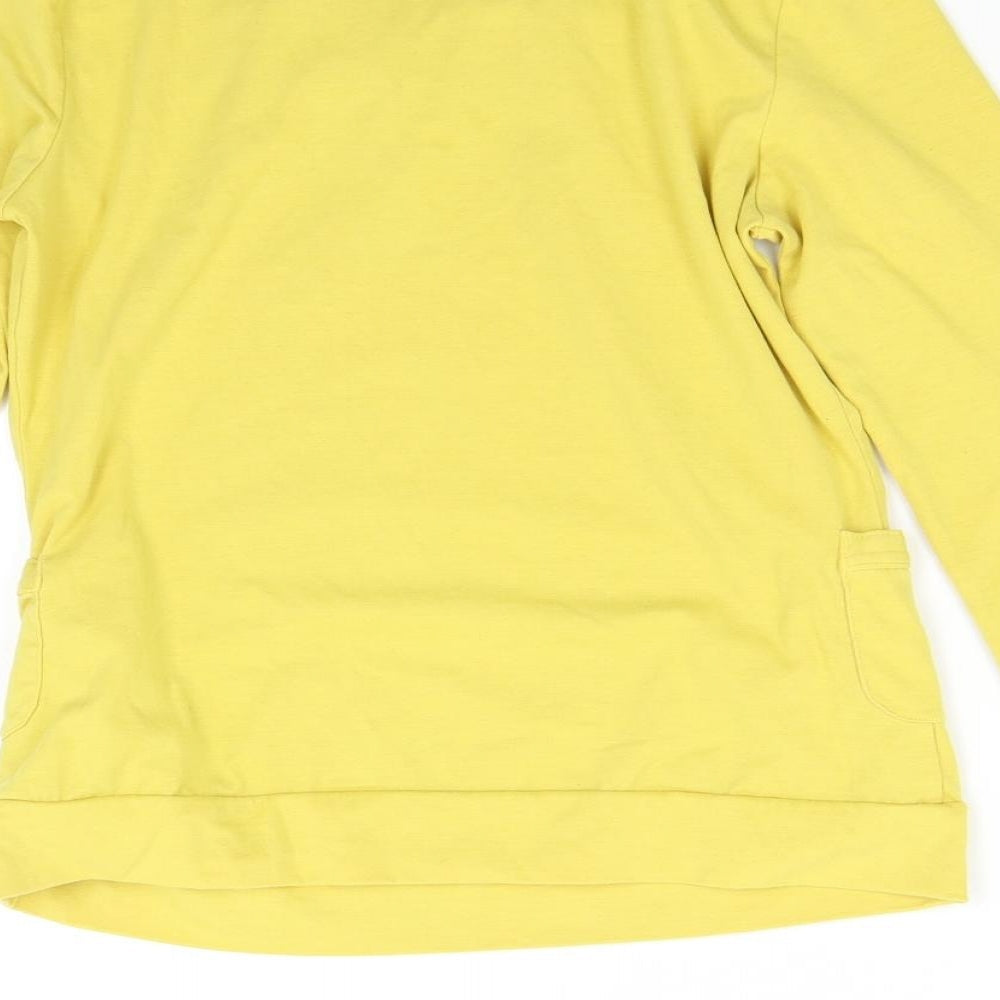 Winny Womens Yellow   Basic T-Shirt Size M