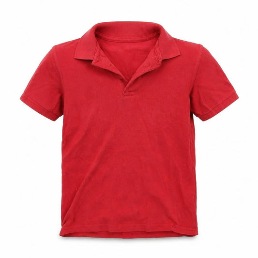 George Boys Red   Basic Polo Size 7-8 Years