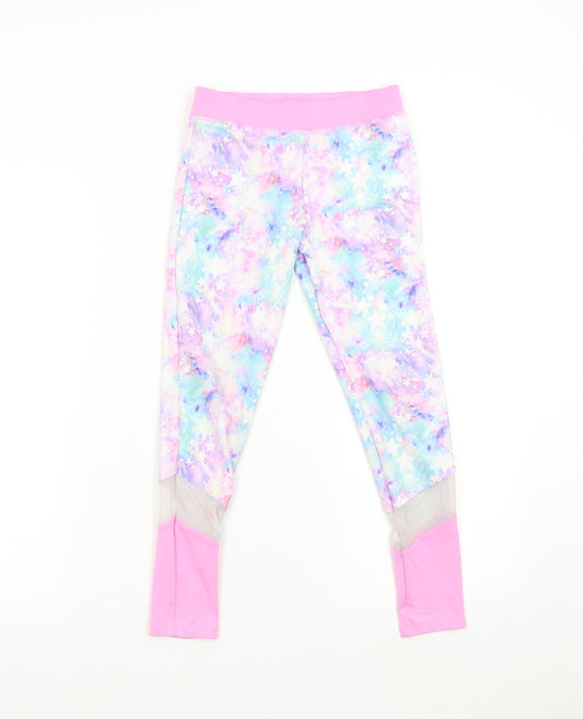 TU Girls Pink   Jogger Trousers Size 9 Months