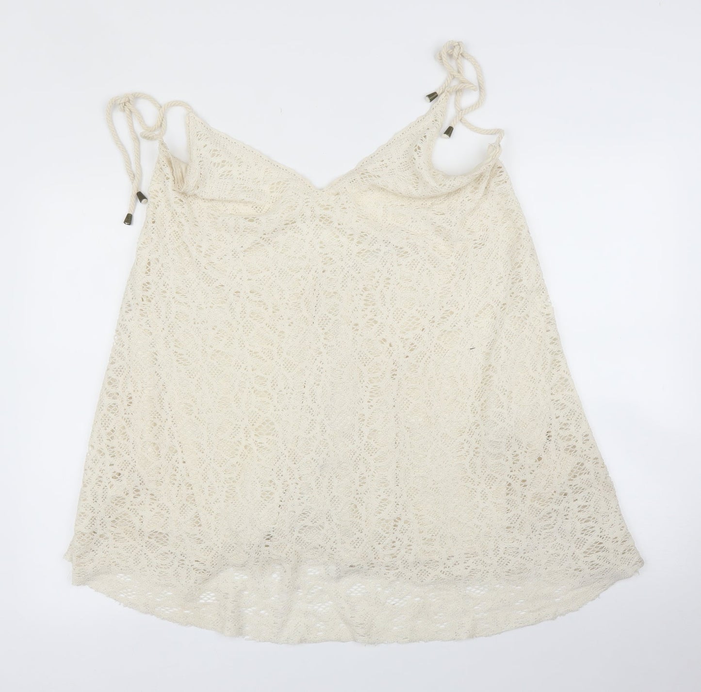 Pull&Bear Womens Ivory   Camisole Blouse Size L