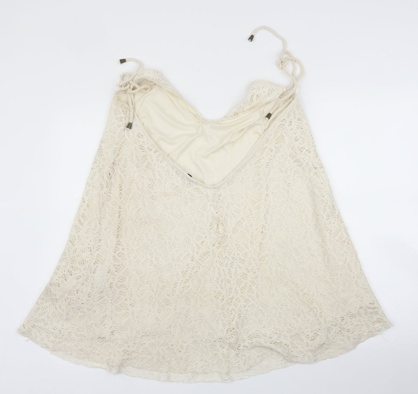 Pull&Bear Womens Ivory   Camisole Blouse Size L