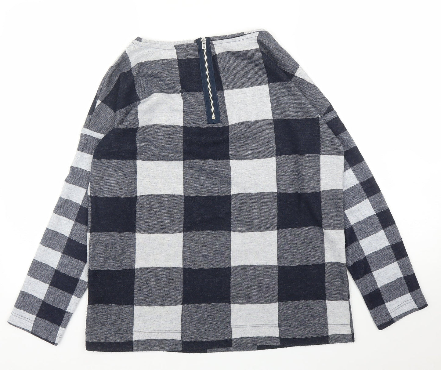 NEXT Womens Blue Check  Basic Blouse Size 6